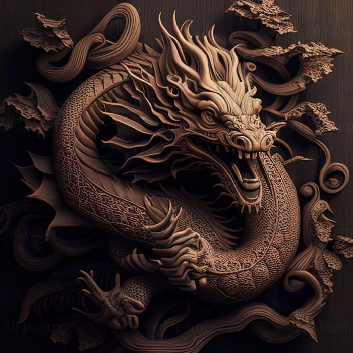 3D модель Китайський дракон (STL)